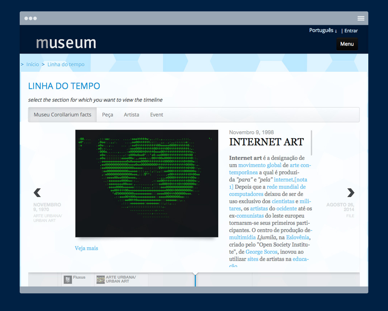 Interactive timeline for your museum